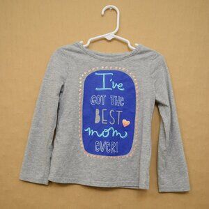 Okie Dokie “Best Mom Ever” Long Sleeve Shirt | Size 4T